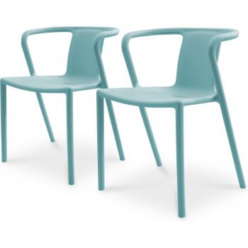 Set de 2 Sillones de Jardín Diego – Verde Pastel
