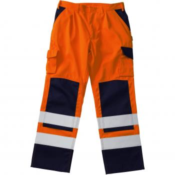 Mascot Olinda‑Hose Unisex, 48 EU – Orange & Marineblau