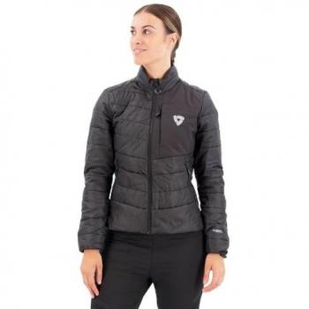 Chaqueta textil Midlayer para damas Revit Solar 3 Negro