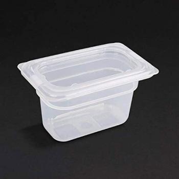Vogue 1/9GN Polypropylene Pan With Lid, 100 mm