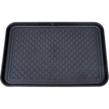 All-in-One Black Plastic Shoe and Plant Mat