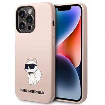 Cover Rigida Rosa Choupette per iPhone 14 Pro di Karl Lagerfeld