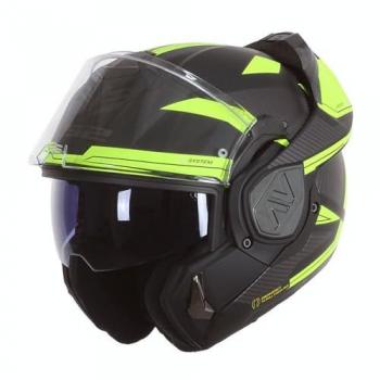 Casco Modulare FF906 Ls2 Advant Revo Nero H-V Giallo L