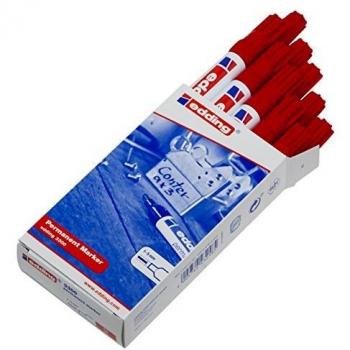 Edding 3300 Permanentmarker Set in Rot, 10 Stück