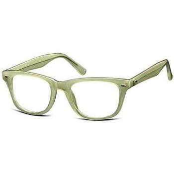SmartBuy Dames Bril 4‑Kantig – Volledig Wit – Plastic – Blauwlichtfilter