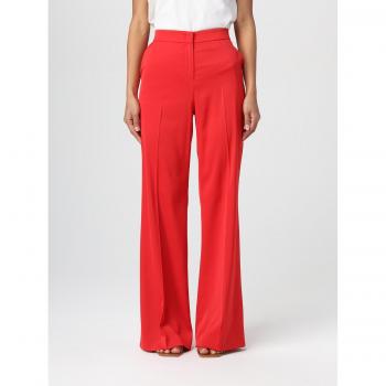 Pantaloni PINKO Rosso in enver satin Taglia 40