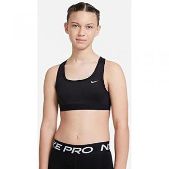 Nike G NK Swoosh Bra Sport Filles, Noir/(Blanc) (c/o), XL
