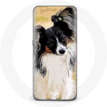 Coque Chien Papillon pour Samsung Galaxy A8 2016