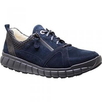 Ganter Evo Damen Schnürschuhe, Blau Velours, Weite H, 37.5 EU