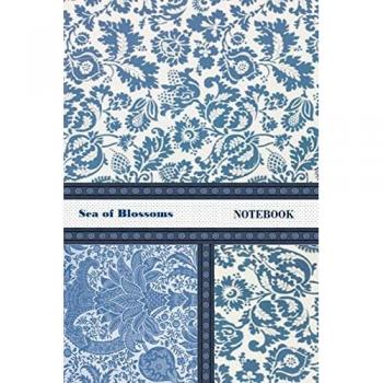 Viola, Iris A.: Sea of Blossoms NOTEBOOK [ruled Notebook/Journal/Diary to write in, 60 sheets, Medium Size (A5) 6x9 inches]