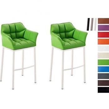 Sgabelli bar Damaso in similpelle verde