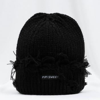 Sombrero de Punto Femenino con Rayas