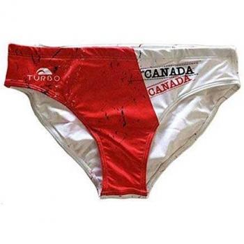 Turbo Canada 3XL Men Red-White Pool Briefs