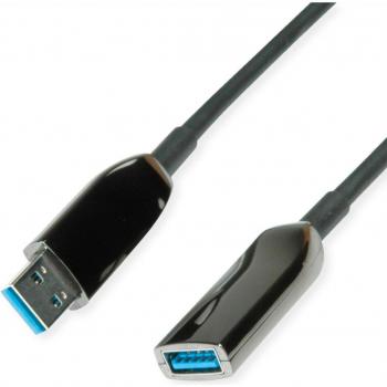 ROLINE 10m Active USB 3.0 A Plug to A Socket Cable