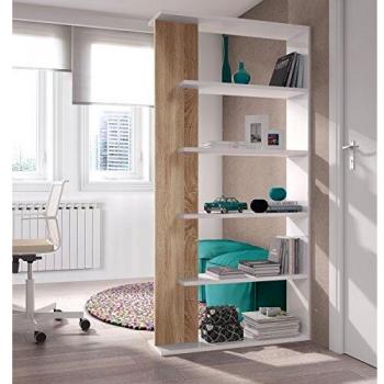Libreria Alida Design 5 Ripiani 90x25x180h