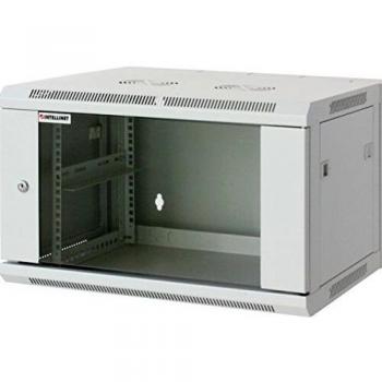 Intellinet Armadio Rack di Rete da 19”, Lunghezza x Larghezza x Profondità: 600x994x600mm, 20 U Altezze, Colore Grigio (RAL 7035)