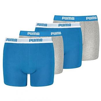 PUMA Boys’ Cotton Stretch Boxershort Set – 4er Pack, Größe 152