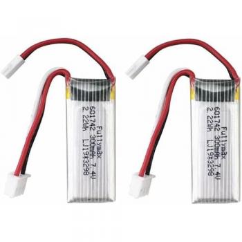 Double Enceinte de Batteries Lithium 7,4 V 300 mAh – Compatibilité Avion RC F959/XK A600