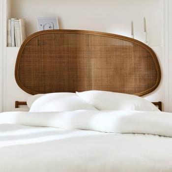 Samoa Organic Headboard, Dark Rattan