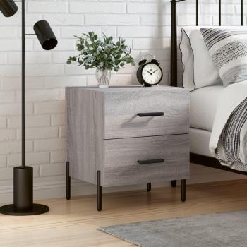 Table Chevet Gris Sonoma Vidaxl 40x35x47,5 cm – Bois d'Ingénierie