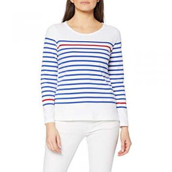Armor-Lux Damen T-Shirt Marinière Rempart Weiß