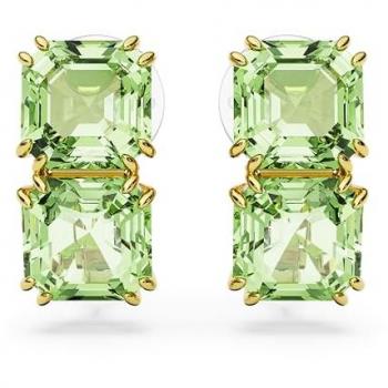 Swarovski Orecchini Millenia, Placcato oro, Verde