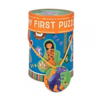Aventuras en la Era Mesozoica: Puzzle Dino 4 Piezas