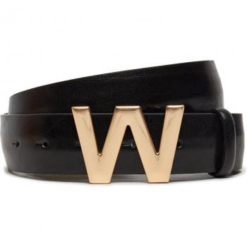 Max Mara Weekend Women's Black Belt with Logo Buckle
