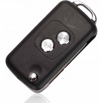 Jingyuqin Modified Flip Key Case for Citroen and Peugeot 2 Buttons