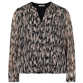 Schlupfbluse BETTY & CO Betty & Co Schlupfbluse mit Print Gr. 38, schwarz