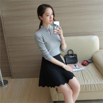 Sweater 3252 de Tejido Coreano, Cuello Cheongsam