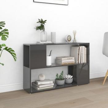 VidaXL Móvel Estante 100x24x63 cm Contraplacado Cinzento