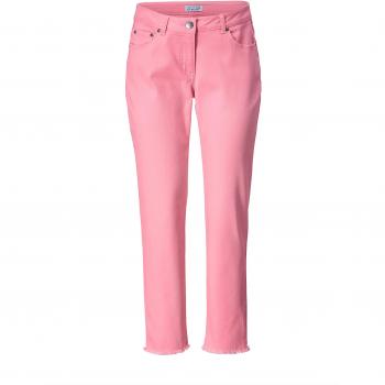 Angel of Style Damen Knöchellange Slim Fit Jeans mit Fransen, 56