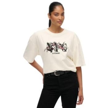 Superdry Cream Night Garden Oversized Top