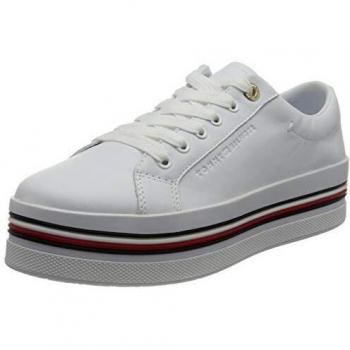 Tommy Hilfiger Ghiacciaio Flatform – Sneakers Donna Bianco EU40