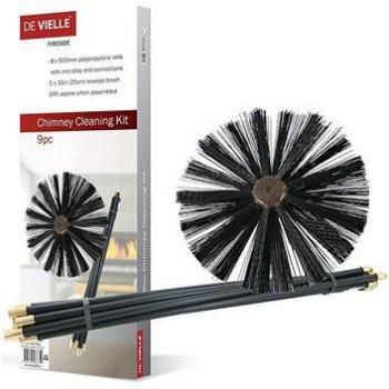 DEVILLE 9PCE CHIMNEY BRUSH SET