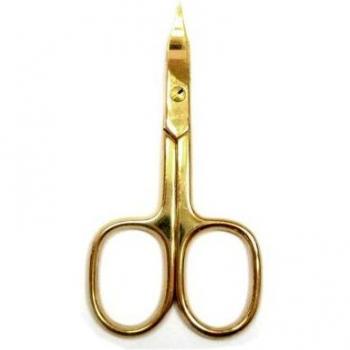 Pfeilring Maniküreschere, vergoldet