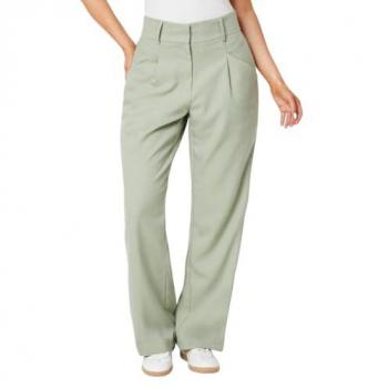 Drapey Wide Leg Relaxed Trouser