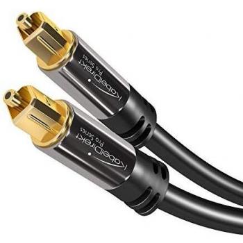 TOSLINK‑Optik 1 m Kurz – KabelDirekt Glasfaserkabel für Stereoanlage/Verstärker