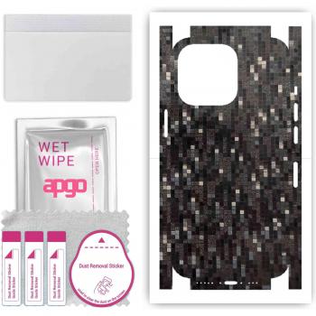 Pellicola Proteggente APGO 100% “Carbon Black Pixel” iPhone 13 Pro