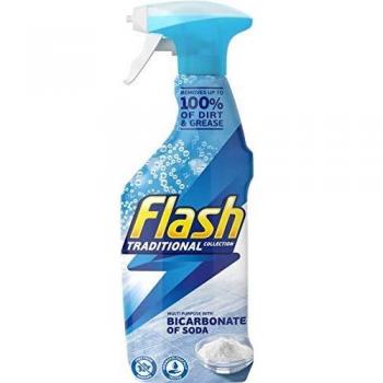 Flash Bicarbonate Of Soda Multipurpose Cleaning Spray 500ml, Removes Dirt/Grease