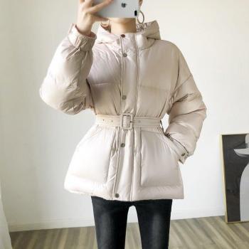 Veste coupe-vent femme avec ceinture de luxe