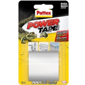 Pattex PowerTape 5‑Meter Universal Adhesive, White – Pack of 1