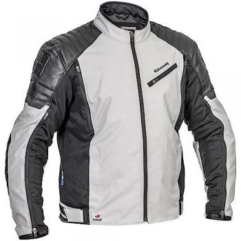 Halvarssons Solberg Herren-Wasserdichte Motorradjacke Schwarz Grau 60