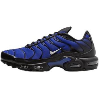 Nike Air Max Plus Premium Racer Zwart met Blauwe Accenten