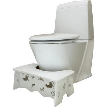 Banc de Toilette Commode + Pied Squatty
