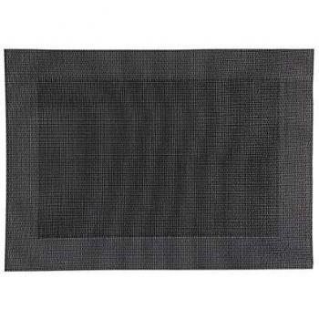 Ensemble de Table Moderne en Tissu Gris Foncé 50 x 35 cm