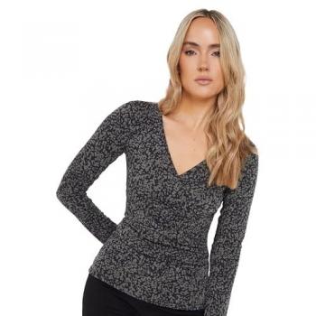 Blouse abstraite 42 Tall Gris