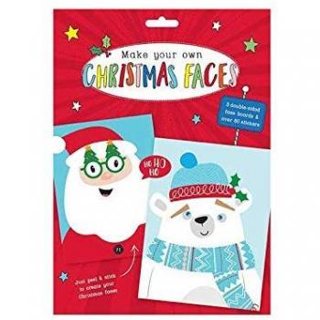 Festive Christmas Faces Sticker Set