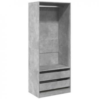 MDP Concrete Grey Storage Cabinet 80x50x200cm